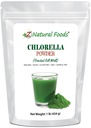 Z Natural Foods Chlorella Powder, Gebarsten Cell Wall Plant Protein, Blue Green Algen Superfood Powder, Perfect voor Smoothies, Dranken, Recepten, Raw, Niet GGO, Glutenvrij, Veganist, 1 lb