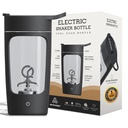 Autofy Electric Shaker for Gym Protein Shaker Bottle 100% Leakproof Design Multipurpose Use Coffee Lassi Milkshake BCAA Mixing Home Office Workout use *60 Mins Runtime* Anti-Skid Base (Black - 650ml)