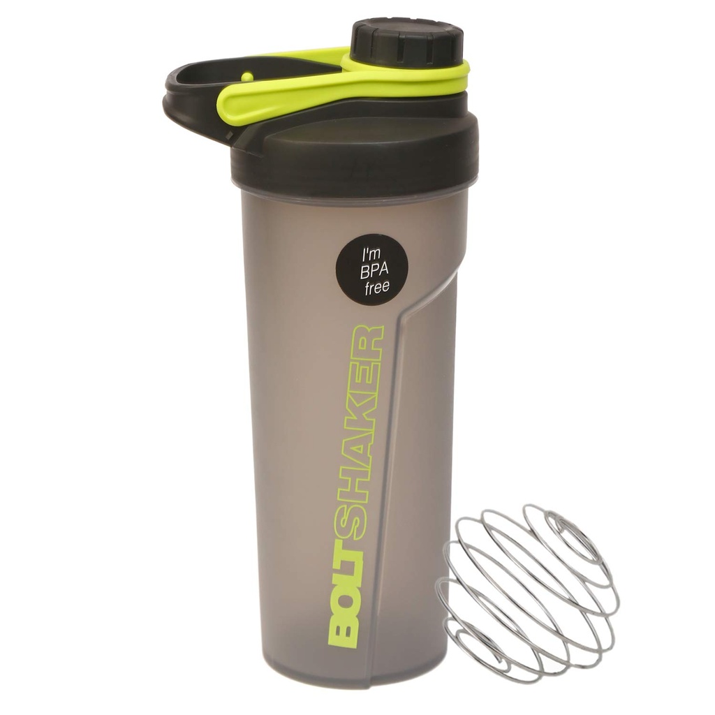 Jaypee Plus Bolt Gym Shaker Bottle with Blending Ball for Protein Shake| protein shaker men & Women|Shaker bottles |BPA-Free 700 ml, Green