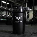 XTRIM Micro Protein Shaker Bottle 500ml for Men & Women, Compact, Leakproof, BPA-Free Gym Shaker with Wire Mixer, Ideal for Protein Shakes, Pre-Workout Smoothies, Smooth Mixing for Pre & Post Workout
