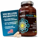 100 miljard Probiotica - 15-stam Probiotica voor vrouwen & mannen, DRCaps vertraagde afgifte, Prebiotica, L-Glutamine, Apple pectine, Gut Lining Support, Shelf Stable, Non-GMO, 60 Vegan Capsules voor volwassenen