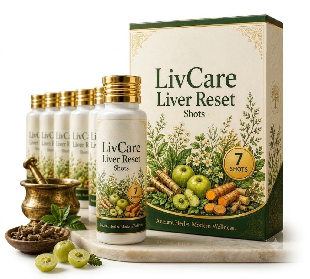 LivCare Liver Reset Shots | Herbal Daily Wellness Liquid | Botanical Wellness Shot | Easy-to-Drink Formula | Daily Lifestyle Support for Men & Women | Convenient Liquid Wellness