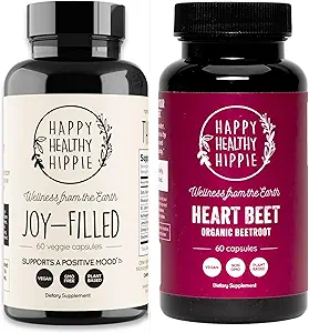 Happy Healthy Hippie Beetroot Superfood Capsules + Joy-Filled Mood Support Supplements