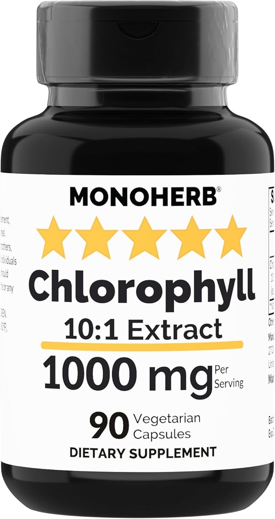 MONOHERB Chlorofyl Extract 1000 mg - 90 Vegetarische Capsules