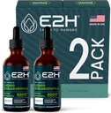E2H Chlorofyl Liquid Drops - Energy Booster, Digestie, Immuun System Support en interne deodorant - Veganistisch - Glutenvrij - Non-GMO - (2 flessen)
