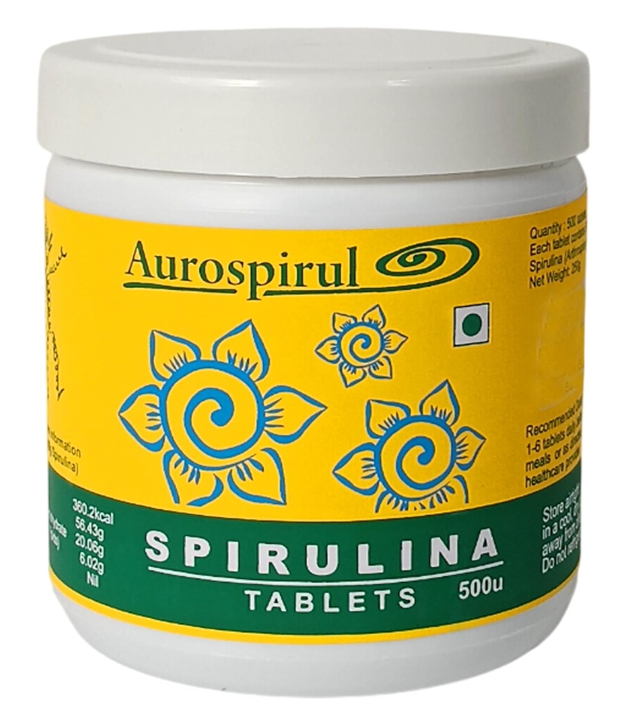 Sun-Dried Spirulina - 500 Tablets (Pack of 1)