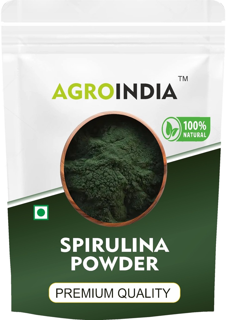 Spirulina Powder 100% Natural And Pure With No Added Preservatives 50g- Spirulina Powder for face, Dried Protein Green Algae Powder- Rich in Iron, Calcium, Potassium- Boost Energy & Immunity, Supports Digestion (50gm)