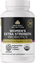 Ancient Nutrition Regenerative Organic Certified Probiotics for Women, Probiotics Womens Extra Strength, Healthy Digestion and Immuun System Function Support, 25 Miljard CFUs* Per Serving, 60 Tellen