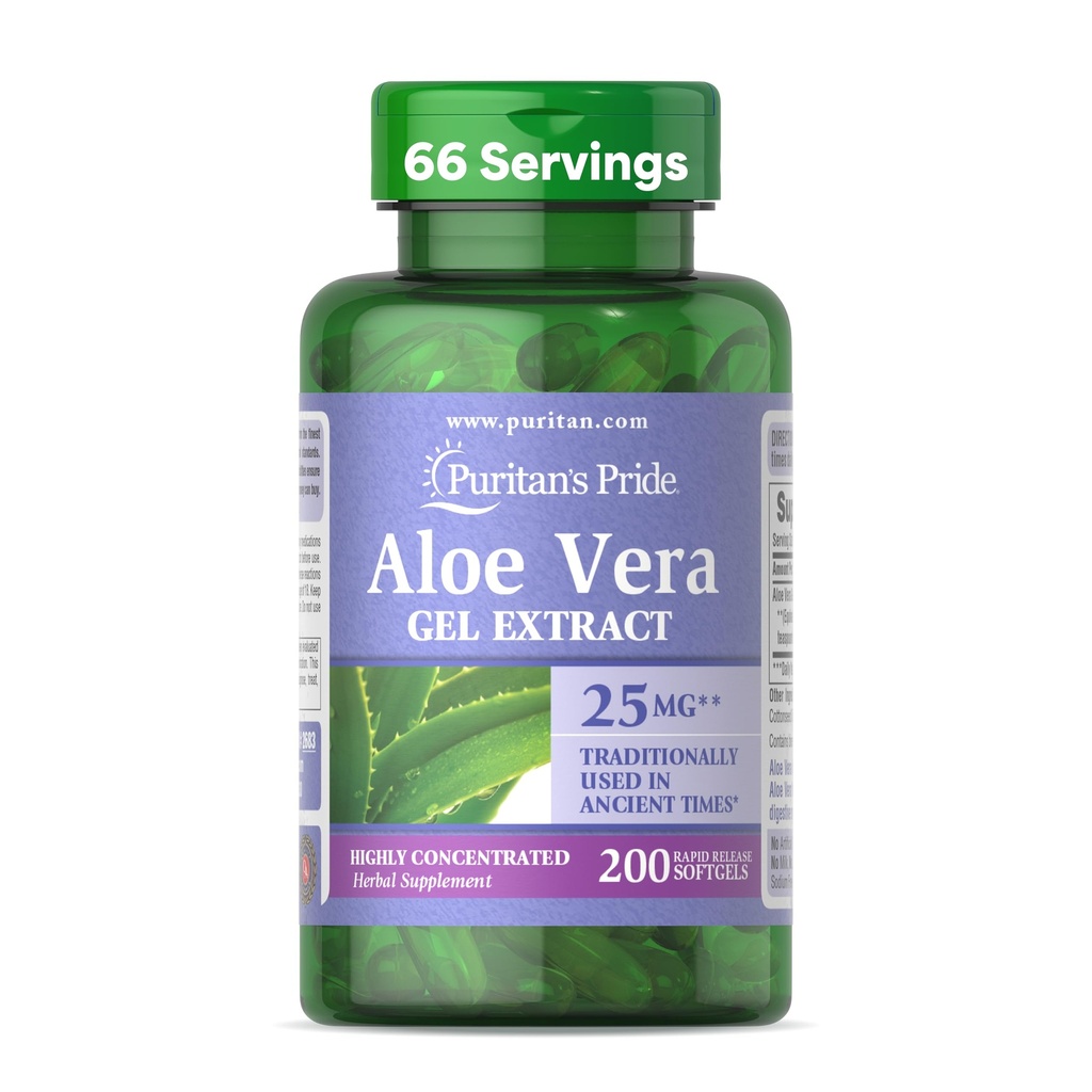 Puritan's Pride Aloë Vera Extract 5000 mg-200 Softgels
