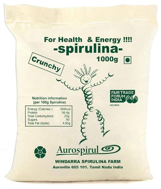 Sun-Dried Spirulina Crunchy - 1 kg (Pack of 1)