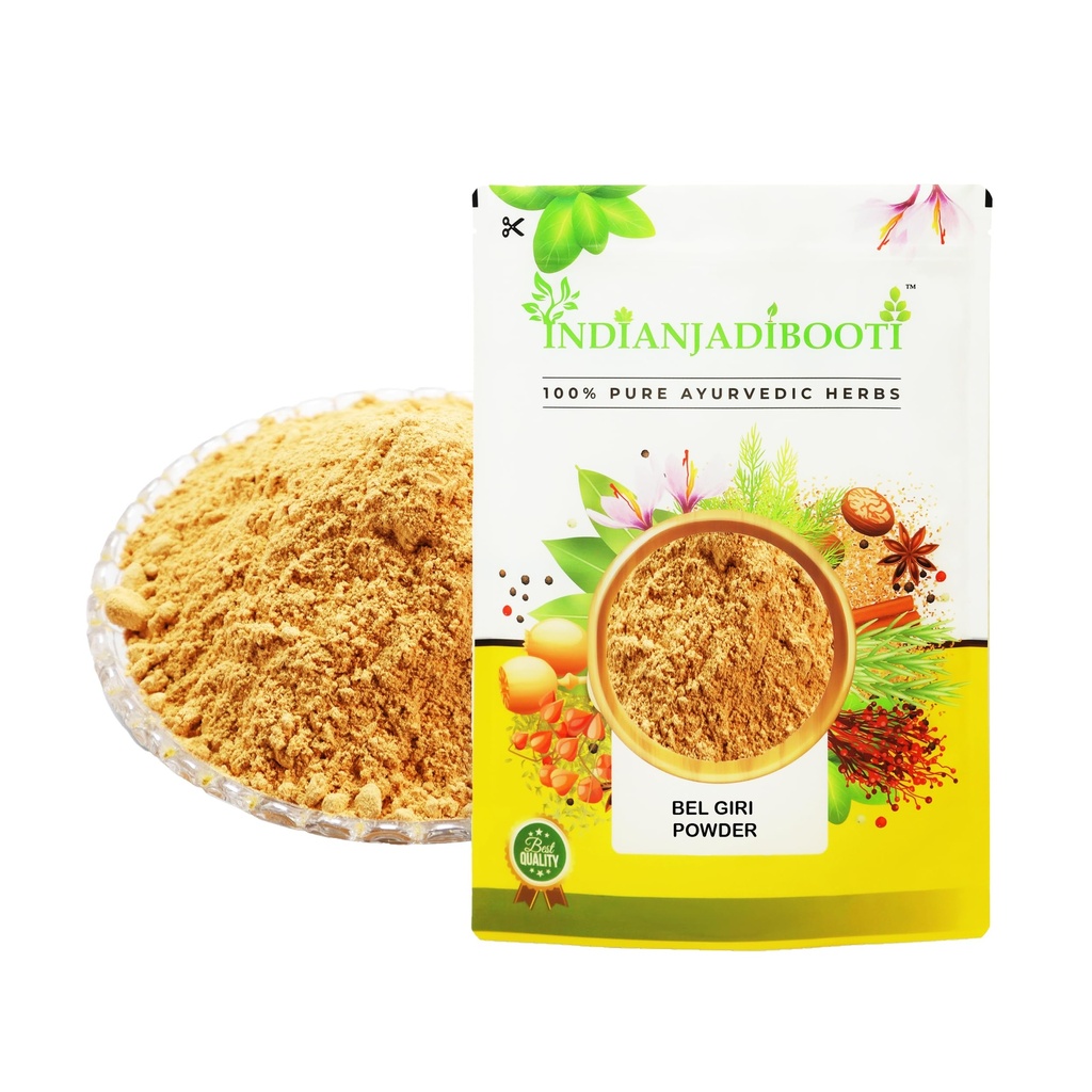 IndianJadiBooti Bael Pulp Powder | Stone Apple (Aegle Marmelos) | Natural Gut Cooler & Digestion Regulator | Ideal for Summer Sharbat, IBS & Stomach Acid | Wood Apple Fruit | 250g Pack