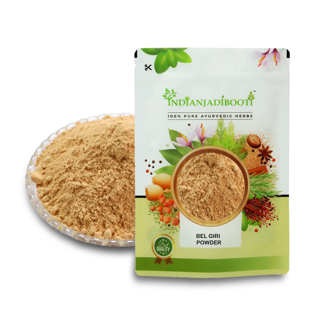 IndianJadiBooti Bael Pulp Powder | Stone Apple (Aegle Marmelos) | Natural Gut Cooler & Digestion Regulator | Ideal for Summer Sharbat, IBS & Stomach Acid | Wood Apple Fruit | 250g Pack of 2