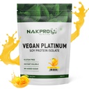 NAKPRO NUTRITION 100% Soy Protein Isolate | Mango - 1kg | 27.87g Protein |Plant Based Protein Powder