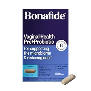 Bonafide Clairvee Vaginale Probiotica voor verlichting van geur, jeuk & ontlading, 1-maand levering (15 capsules)