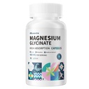 Magnesium Glycinate 400 MG per portie 100% gecheleerd voor hoge absorptie, zacht op maag, non-GMO, 90 vegetarische capsules