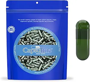 Capsulin Chlorofyl Vegetarische Lege Capsules Maat 0 Groen/Groen