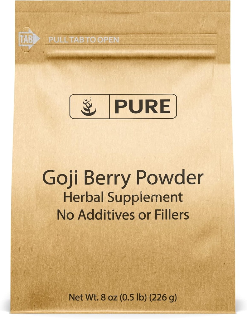 Pure Original Ingredients Goji Berry Powder (8oz) Wolfberry, Traditioneel Kruidensupplement, Non-GMO