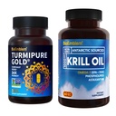 BioEmblem Antarctische Krill olie supplement Kurkuma Curcumine met klinisch bestudeerd TurmiPure