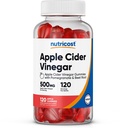 Nutricost Apple Cider Vinegar 500mg, 120 Gummies, Apple Flavored - Glutenvrij, Non-GMO, Geen Corn Siroop