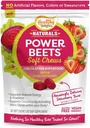 Gezonde Delights Naturals Power Beets Zachte Kauwen, Heerlijke Aardbei Burst, Geconcentreerde Superfood Supplement, Ondersteunt Circulatie, Natuurlijke Energie & Uithoudingsvermogen, 30 Tel.