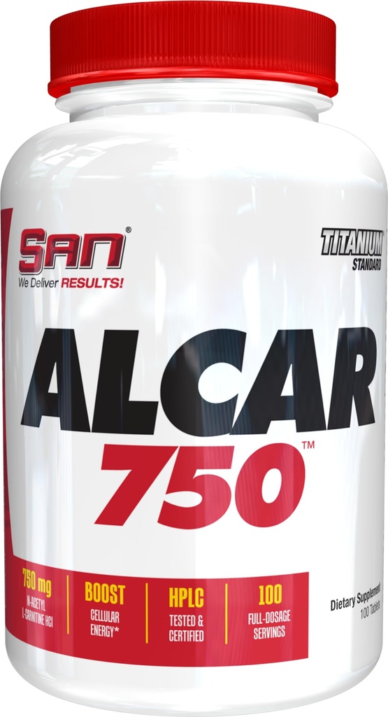 Alcar 750 - Pure Acetyl L-Carnitine for Energy, Focus, and Fat Metabolism 100 Servings