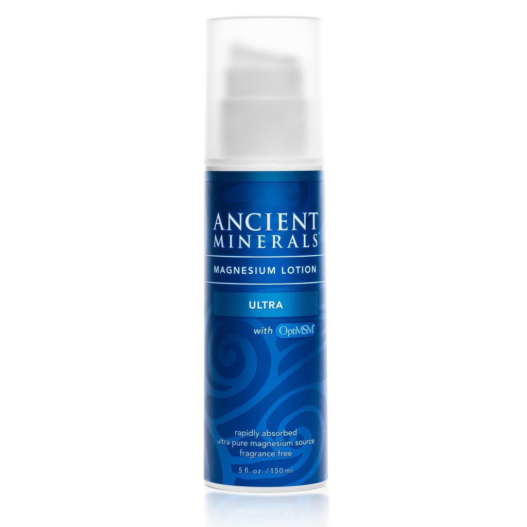 Oude Mineralen Magnesium Lotion Ultra met MSM Pure Genuine Zechstein Magnesium Lotion voor Topische Toepassing (5oz)