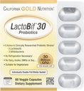 California Gold Nutrition LactoBif® 30 Probiotica, 30 miljard CFU, 60 Veggie Capsules