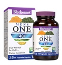 Bluebonnet Nutrition Mens' ONE 40+ Whole Food-Based Multiple, Men Multivitamin for Men 40+, Soy-Free, Non-GMO, Gluten Free, Kosher, 60 Vegetable Capsules, 60 Servings