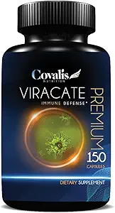 Viracate Immune Defense Supplement met Monolaurin, Olive Leaf Extract, Cat's Claw, & Lysine 