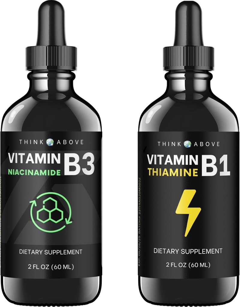 Liquid Vitamin B3 + Liquid Vitamin B1-2oz 60 ml per fles