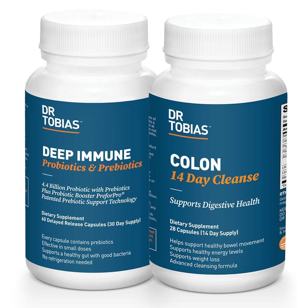 Dr. Tobias Digestief Kickstarter Bundel met Colon 14 dagen Reiniging & Deep Immune Probiotica & Prebiotica