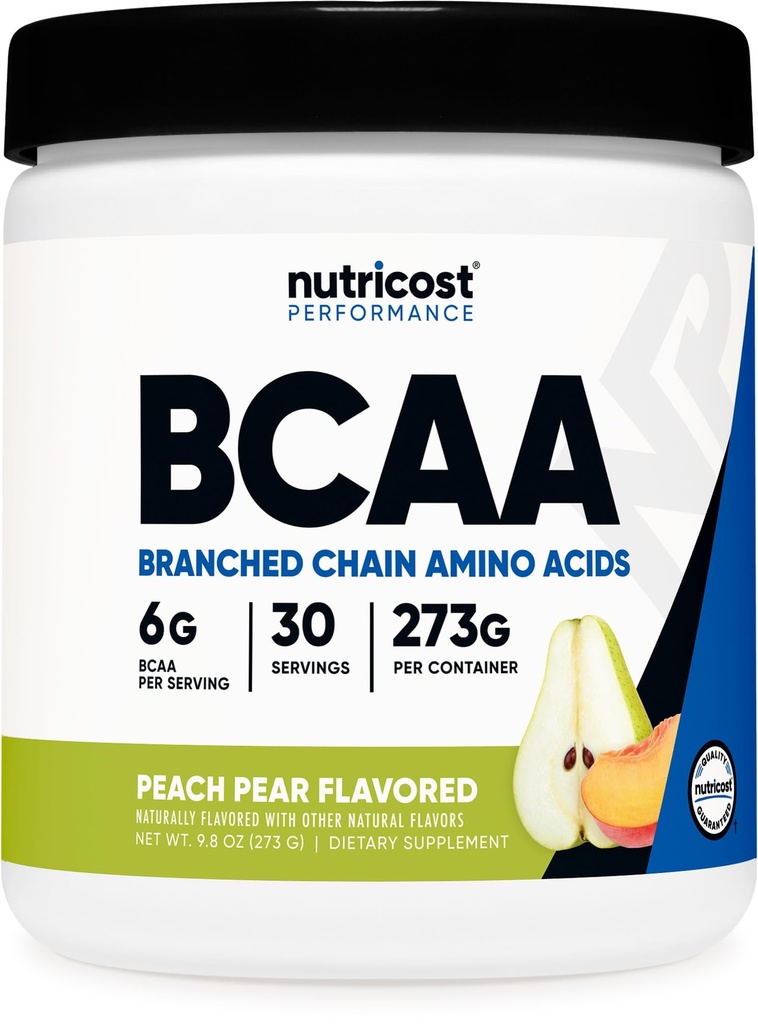 Nutricost BCAA Poeder 2:1:1 (Perzikpers, 30 porties) - Branched Chain Aminozuren
