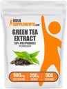 BulkSupplements.comgreen Thee Extract Poeder - 50% Polyfenolen Supplement, EGCG Supplementen - Glutenvrij, 500mg per portie, 250g (8.8 oz) (verpakking van 1)