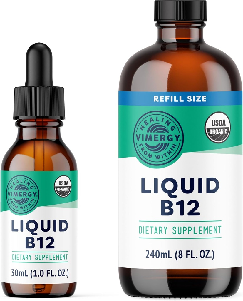 Vimergy Liquid B12 (30 ml) en Liquid B12 Refill (240 ml) - Bundel