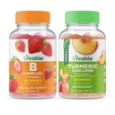 Lifeable B Complex + Kurkuma Curcumin, Gummies Bundle - Grote Proeverij, Vitamine Supplement, Glutenvrij, GGO vrij, Kauwbaar