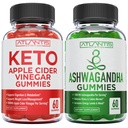60 Keto Apple Cider Vinegar Gummies Geavanceerd gewichtsverlies + 60 Ashwagandha Gummies - 1500MG Ashwagandha Per Serving
