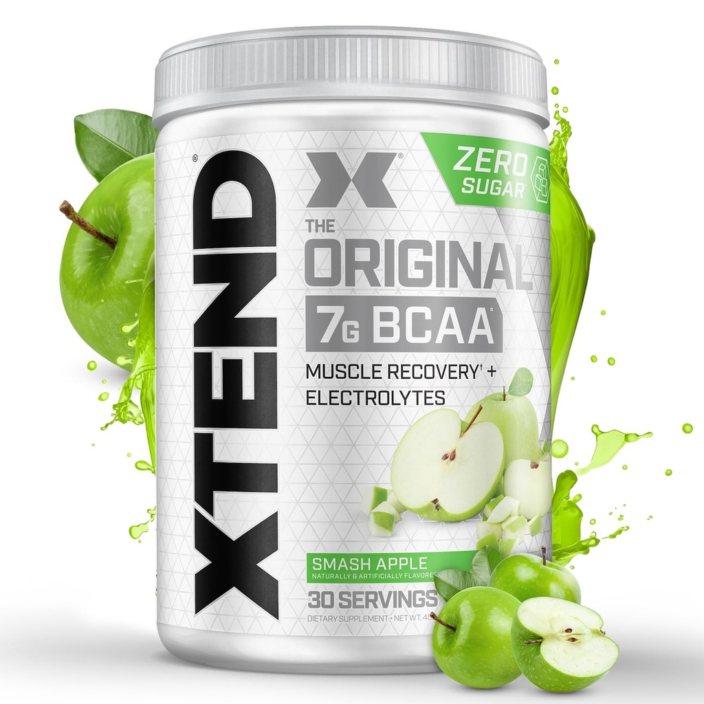 Xtend Original BCAA Powder 7g BCAA and 2.5g L-Glutamine, Sugar Free Post Workout Muscle Recovery Drink met Aminozuren voor mannen en vrouwen, 30 porties