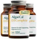 ALGAECAL 4-in-1 vitamine D3 K2 Complete - ADK vitaminesupplement, verbeterde immuunondersteuning en botgezondheid met D3 K2, A, & E - Wellness & bottensterkte in het hele lichaam, 60 makkelijk doorslikken Softgels