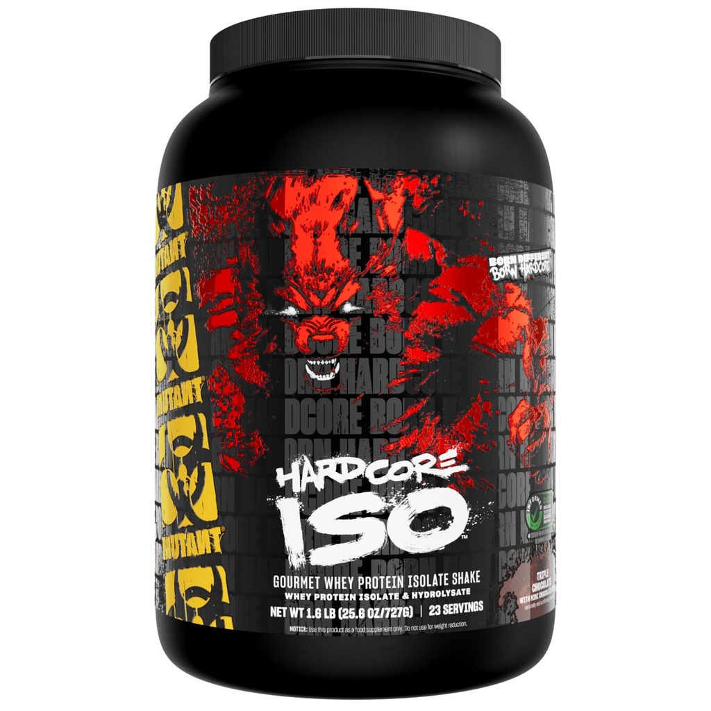 Mutant ISO Surge Wei Proteïne Poeder werkt snel om te helpen herstellen, Build Muscle, Bulk en Strength, gebruikt alleen ingrediënten, 1.6 lb - Triple Chocolate