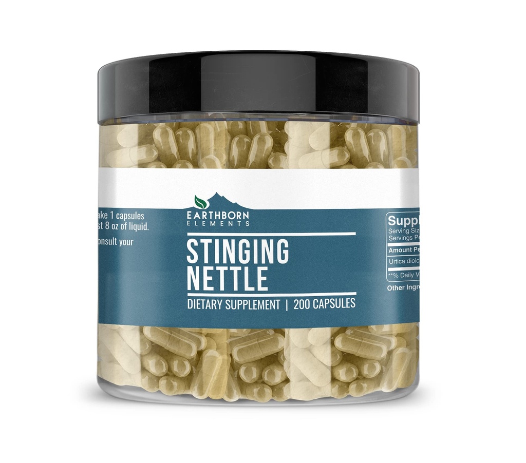 Earthborn Elements Stingling Nettle Leaf 200 Capsules, Pure & Onverdund, Geen Additieven
