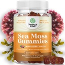 Natures Craft Irish Sea Moss Gummies for Women Men & Kids - Immune Support Supplement with Irish Sea Moss, Bladderwrack & Burdock Root - Detox Gummies for Body Cleanse - 90 Kauwbare Gums