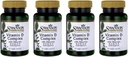 Swanson Vitamin D Complex with Vitamins D2 & D3 - Complete Sunshine Vitamin Complex for Bone, Dental & Immune Health - Vitamin Supplement (50 mcg, 60 Veggie Capsules) 4 Pack