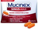 Mucinex Sinus-Max Ernstige congestie Relief Caplets, 20 Tellen