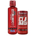 iSatori L-Carnitine LS3 Blue Raspberry 1500mg (32 Servers) Ultra CLA (90 Softgels), Vloeibare L-Carnitine met acetaat, Omega 3 6 9 Saffloerolie