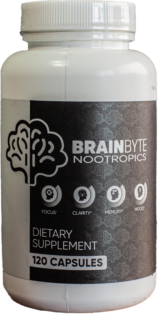 All-in-One Nootropic Supplement for Men & Women Cafeine-Free Focus with L-Theanine & Fosfatidylserine (120 Count)
