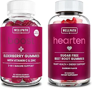 WellPath Boost Vlierbessen Gummies met Zink + Beet Root Gummies, 60 Ct Elk
