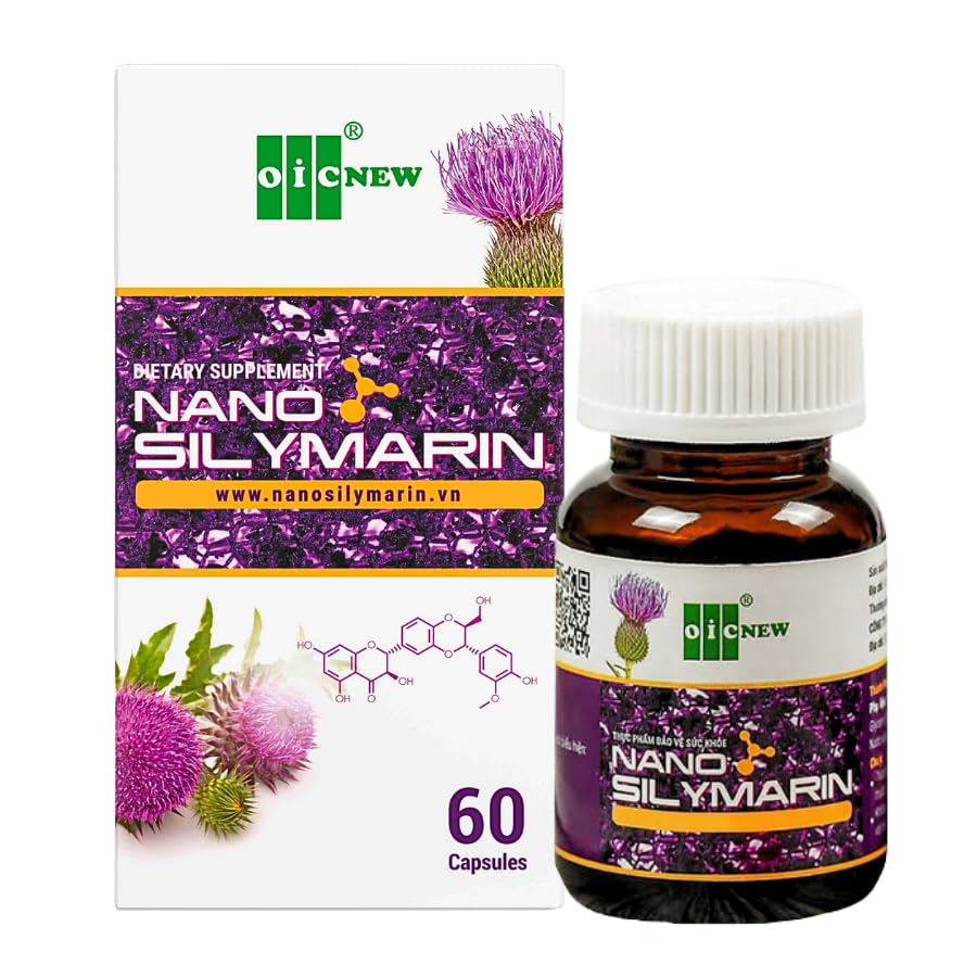Nano Silymarin - 60 Capsules - Liver Health Support and Stabilize Liver Cell - Nano Technology Increases Absorption Up to 99.9%