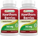 Best Naturals Hawthorn Berry 565 mg 180 Capsules (180 Tellen (verpakking 2))