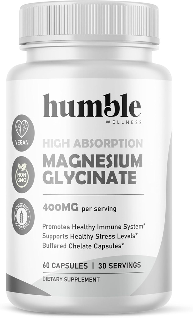Magnesium Glycinate Supplement - Chelated - 30 dagen levering