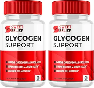 Sweet Relief Glycogen Support - Sweet Relief Blood Vessel Cleaner, Sweet Relief Capsules, Advanced Formula for All Wellness, SweetRelief (120 Capsules, 2 Pack)